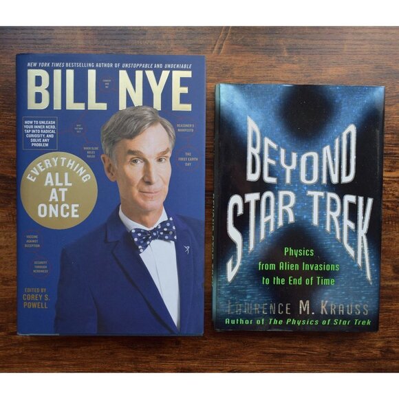 Science Book Bundle - 2 Books - Bill Nye and Lawrence Krauss - Picture 1 of 11
